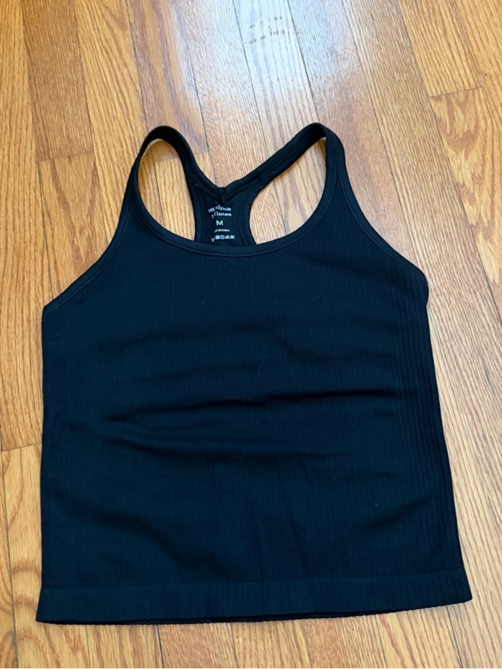 Cropped Athletic Black Tank Alike Ebb to Street size Medium